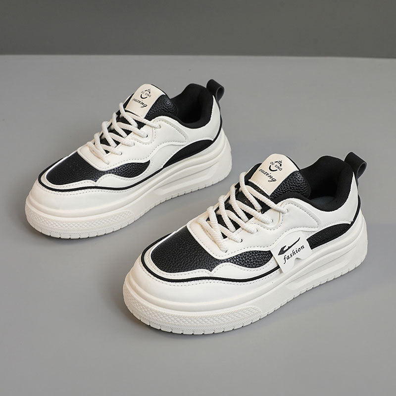 Damen modische chunky Sneakers mit atmungsaktivem Obermaterial und bequemer Dämpfung EB