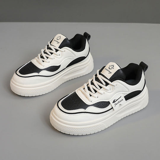 Damen modische chunky Sneakers mit atmungsaktivem Obermaterial und bequemer Dämpfung EB