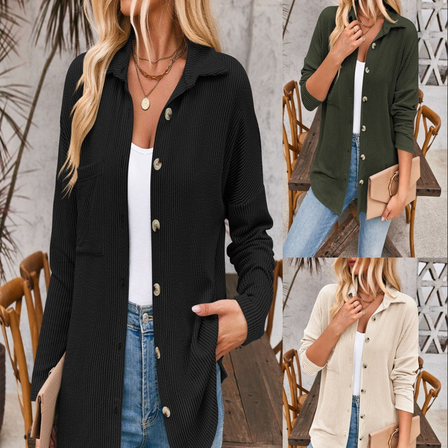 Damen lässige und elegante Strickjacke EB