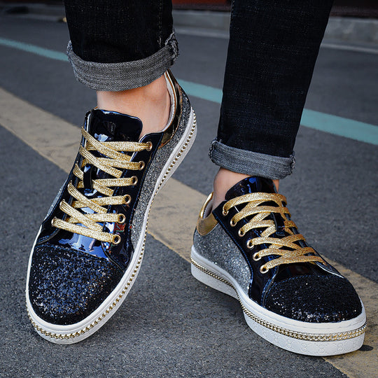 Damen Glitzernde Sneakers mit hochwertiger Sohle von EB