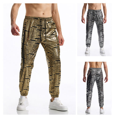 Herren Sportliche Jogginghose mit glänzendem Finish EB