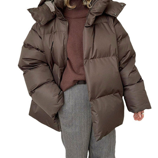 Damen Pufferjacke mit hohem Kragen und seitlichen Eingrifftaschen EB