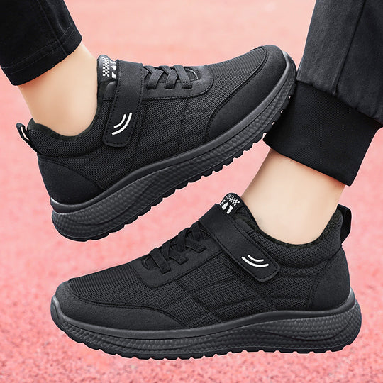 Damen sportliche Sneaker mit praktischem Klettverschluss und rutschfester Sohle EB