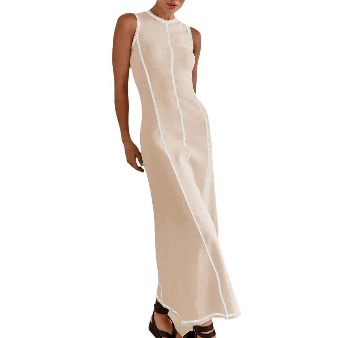 Damen Elegantes Maxikleid mit subtilen Nähdetails EB