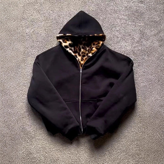 Damen Hoodie mit luxuriösem Kunstfellfutter EB