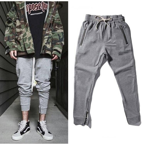 Herren Jogginghose mit seitlichen Reißverschlusstaschen und gemütlichem Schnitt EB