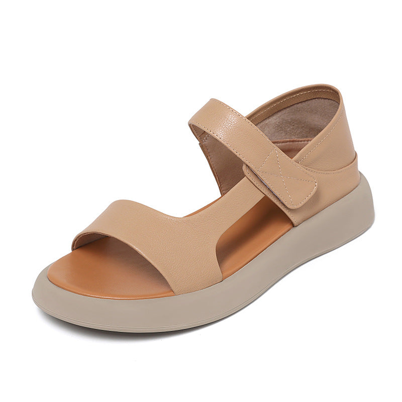 Damen Atmungsaktive Riemchensandalen mit verstellbarem Klettverschluss und gepolsterter Sohle EB