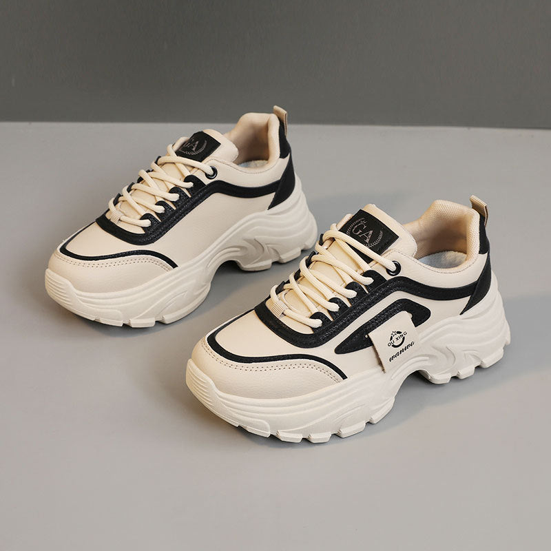 Damen Trendige Chunky Sneakers mit ausgeprägtem Sohlenprofil und atmungsaktivem Obermaterial EB