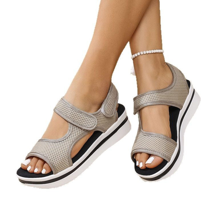 Damen Sportliche Sandalen mit atmungsaktivem Obermaterial und rutschfester Sohle EB