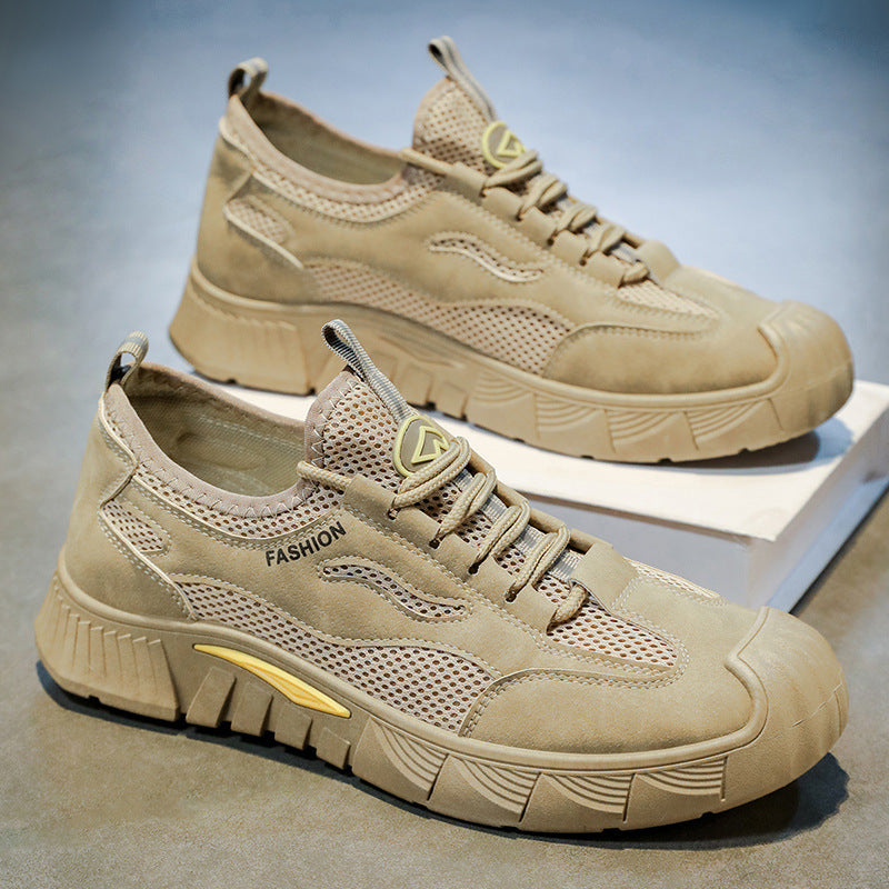 Damen Sportliche Sneaker mit atmungsaktiver Netzstruktur und rutschfester Sohle EB