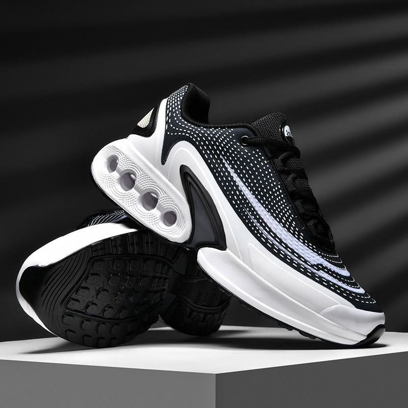 Herren retro-futuristische Dämpfungs-Sneaker mit kugelförmiger Luftkammer und atmungsaktivem Mesh-Obermaterial EB