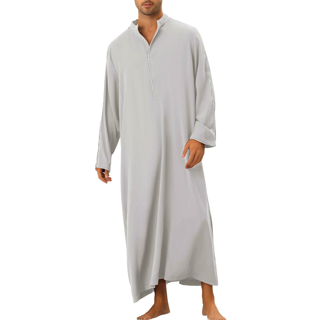 Herren hochentwickelter Kaftan mit sportlichem Stehkragen und eleganten Kontrastdetails EB