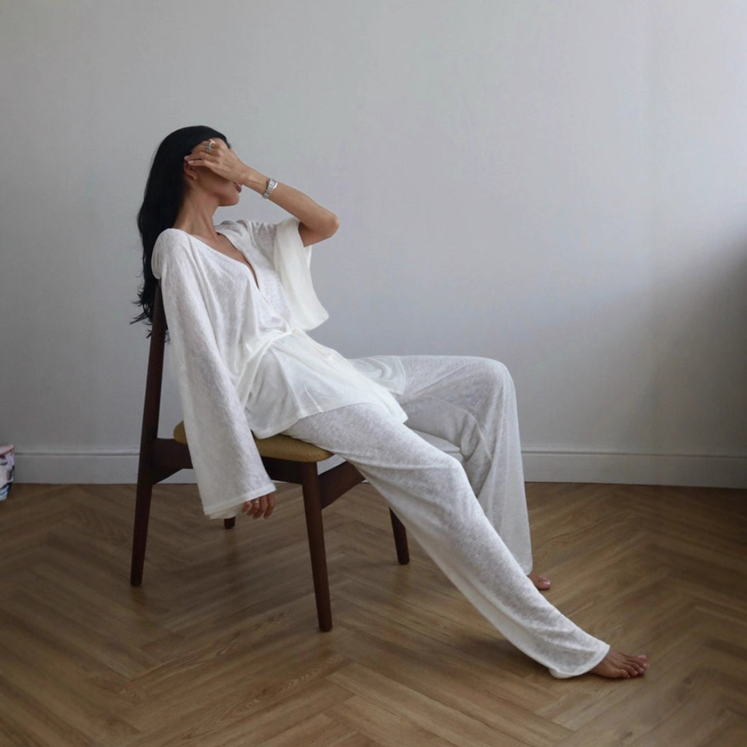 Damen Komfortables Oversized Lounge-Set EB