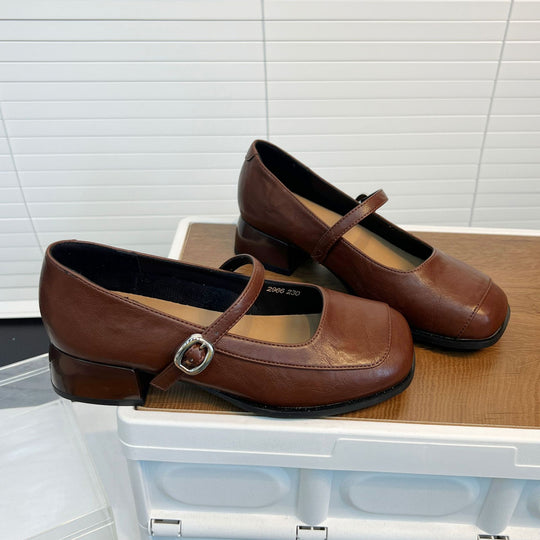 Damen elegante Ballerinas mit verstellbarem Riemen und bequemem Fußbett EB