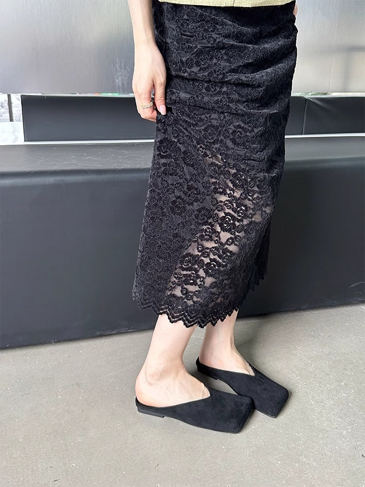 Damen Mokassins mit modernen V-Ausschnitten und weichem Velours EB