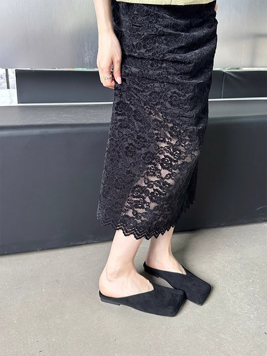 Damen Mokassins mit modernen V-Ausschnitten und weichem Velours EB