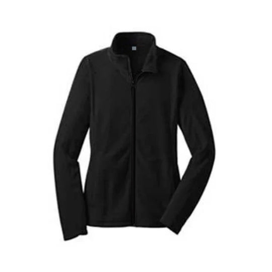 Damen Fleecejacke mit hochschließendem Kragen und seitlichen Taschen EB