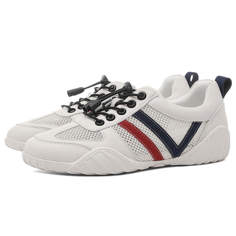 Damen Sportliche Mesh-Sneaker mit rutschfester Sohle und elastischen Schnürsenkeln EB