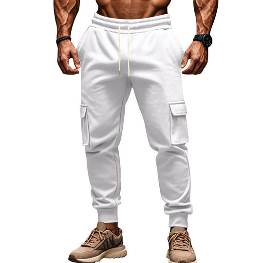 Herren nan Thermo-Cargojogginghose mit Fleecefutter elastischem Bund und großen Cargotaschen EB