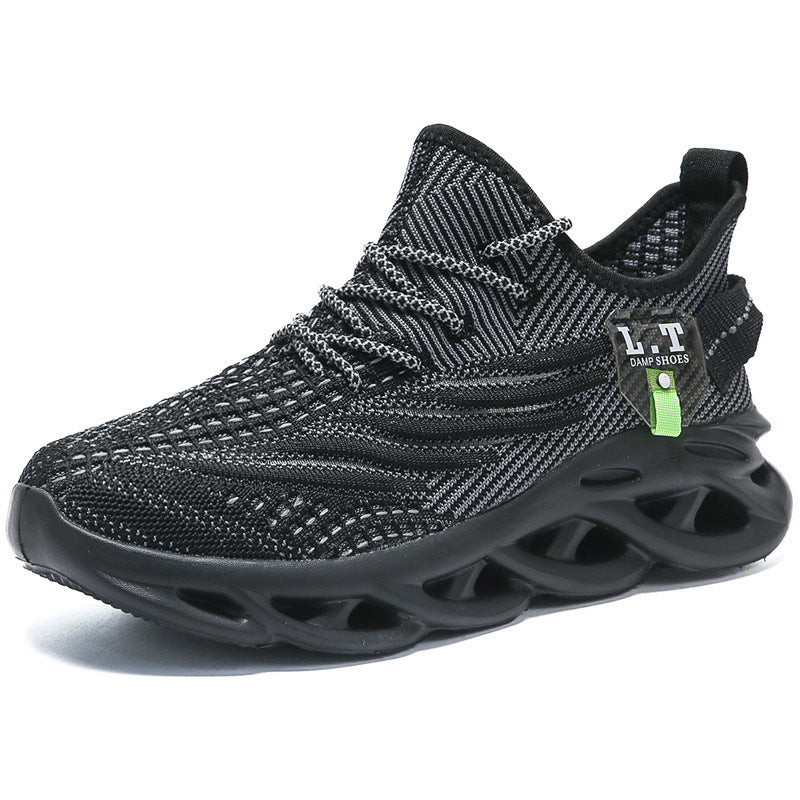 Damen Atmungsaktive Sneakers mit stoßdämpfender Sohle und elastischem Obermaterial EB