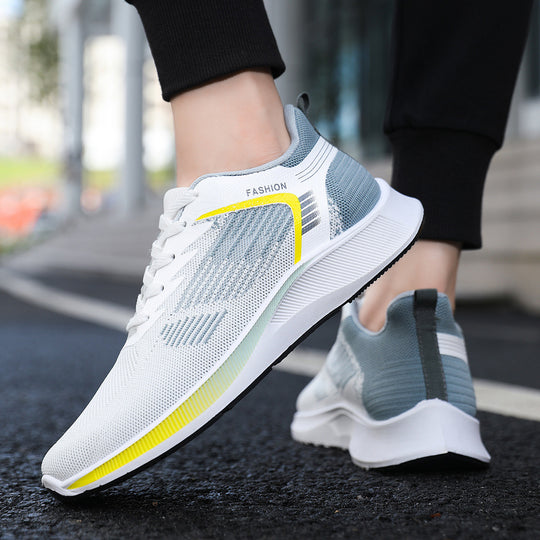 Damen Sportliche Fitness-Sneaker mit atmungsaktiver Mesh-Oberfläche und flexibler Sohle EB