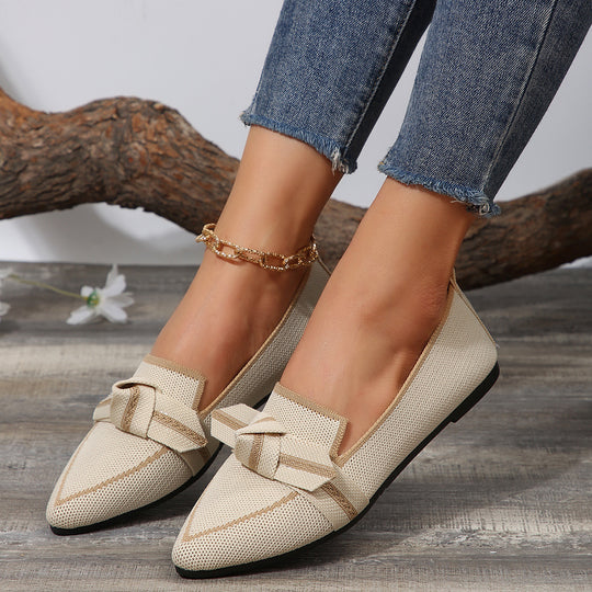 Damen Mokassins mit dekorativem Knoten EB