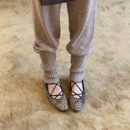 Damen Ballettschuhe im Tierfell-Look EB