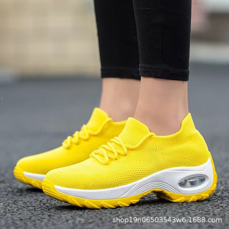Damen Leichte und flexible Sneakers mit dämpfender Sohle EB