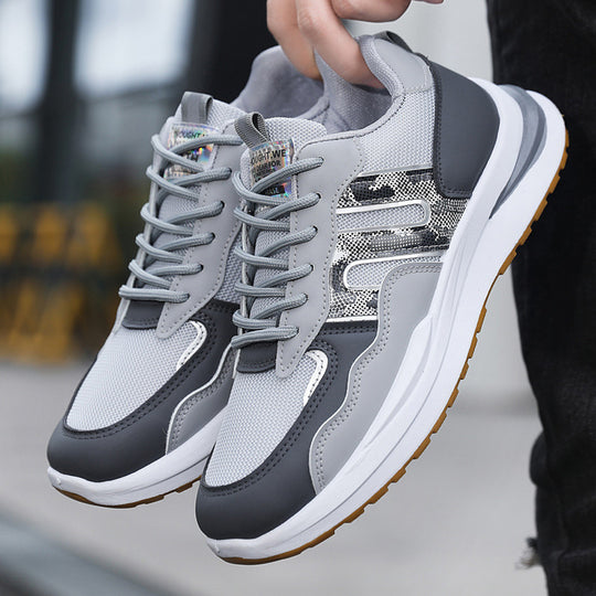 Damen Trendige Sneaker mit atmungsaktivem Obermaterial und stoßdämpfender Sohle EB