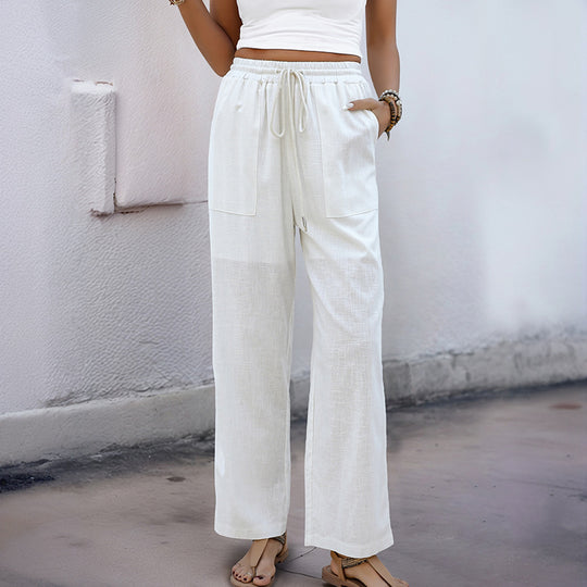 Damen Bequeme Freizeithose mit praktischen aufgesetzten Taschen EB