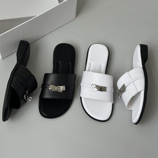 Damen Elegante und bequeme Sandalen mit modischem Schnallen-Detail EB