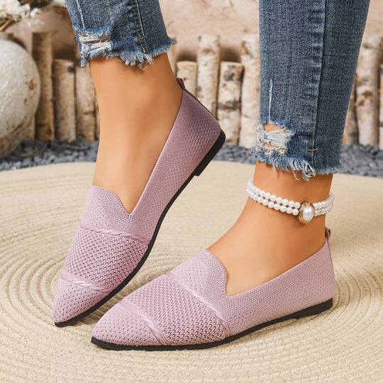 Damen Modische Halbschuhe mit atmungsaktiver Webstruktur und flexiblem Fußbett EB
