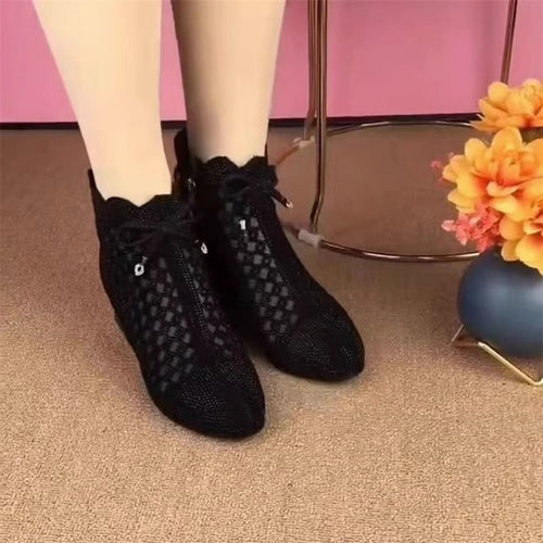 Damen Atmungsaktive Netze Stiefeletten EB