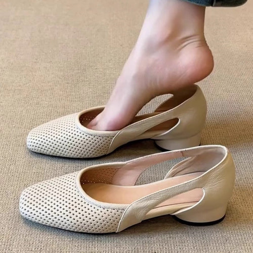 Damen elegante Ballerinas mit perforierter Oberseite und außergewöhnlichem Komfort EB