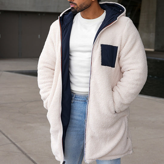 Herren Wendbare Winterjacke mit Fleece-Innenfutter EB