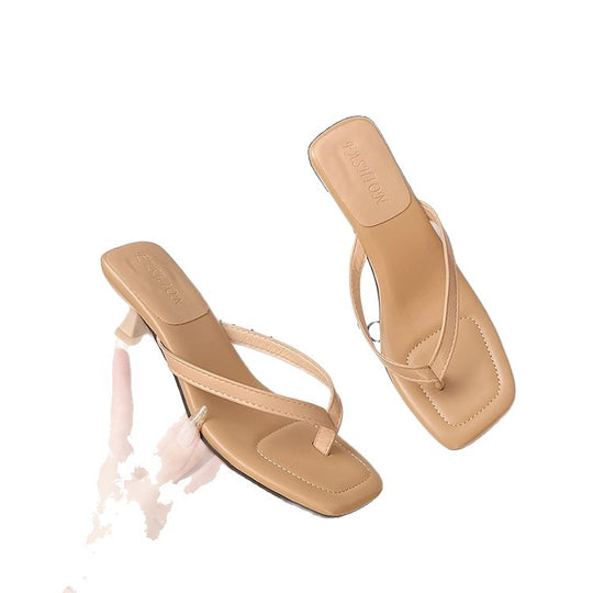 Damen Elegante Slipper mit elegantem Absatz EB