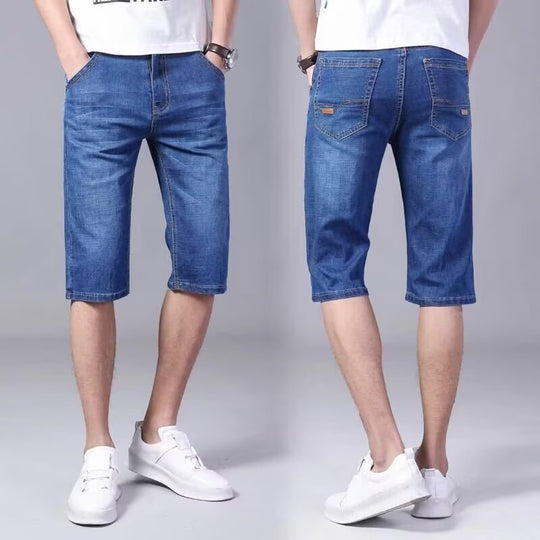 Herren lässige Denim-Shorts im modernen Schnitt mit praktischen Taschen EB