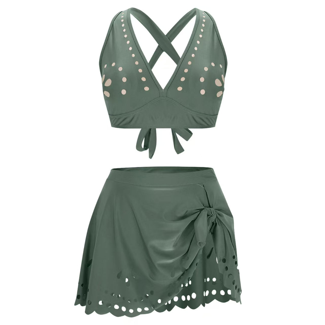 Damen Bikini-Set mit verspieltem Schnitt und eleganten Trägersystem EB