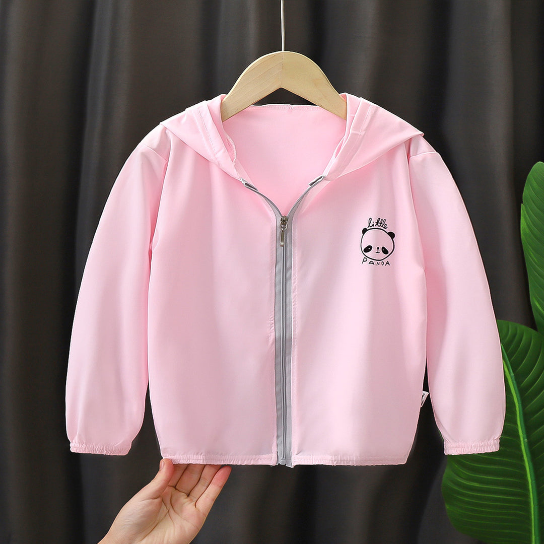 Unisex nan leichte Kapuzenjacke für Kleinkinder mit Reißverschluss und elastischen Bündchen EB