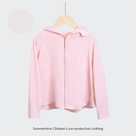 Kinder UV-Schutzjacke mit Kapuze und leichten atmungsaktiven Eigenschaften EB