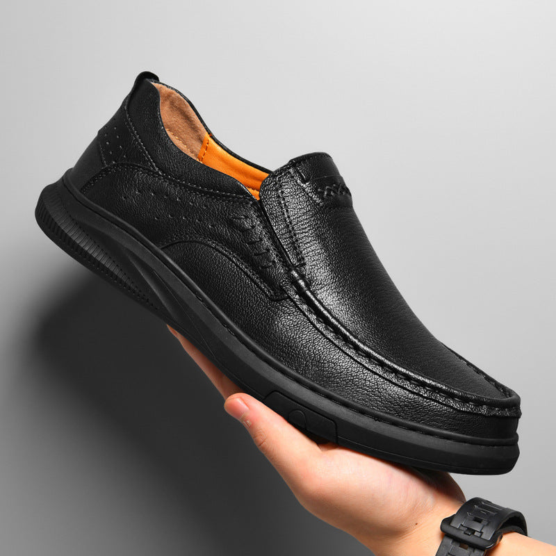 Herren Elegante und komfortable Leder Slipper EB