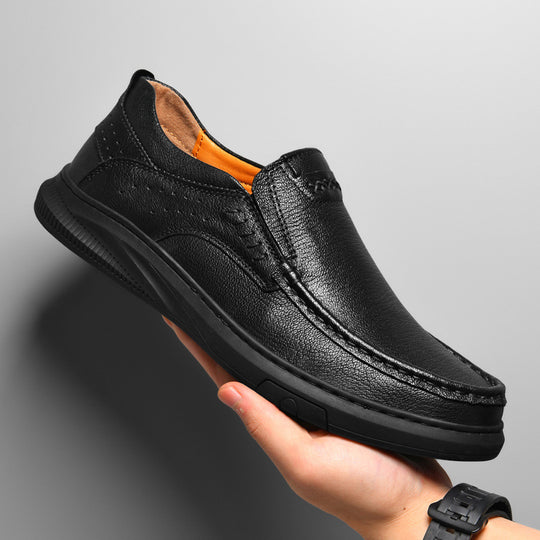 Herren Elegante und komfortable Leder Slipper EB