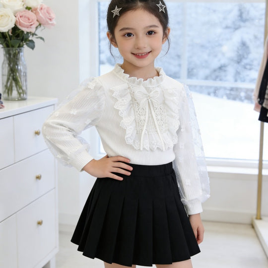 Mädchen Festliche Bluse EB