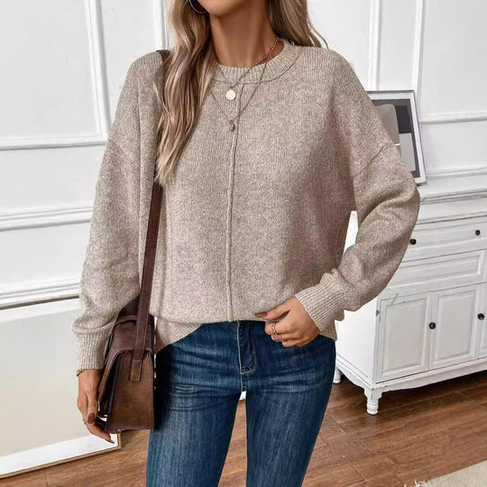 Damen lässiger Strickpullover EB
