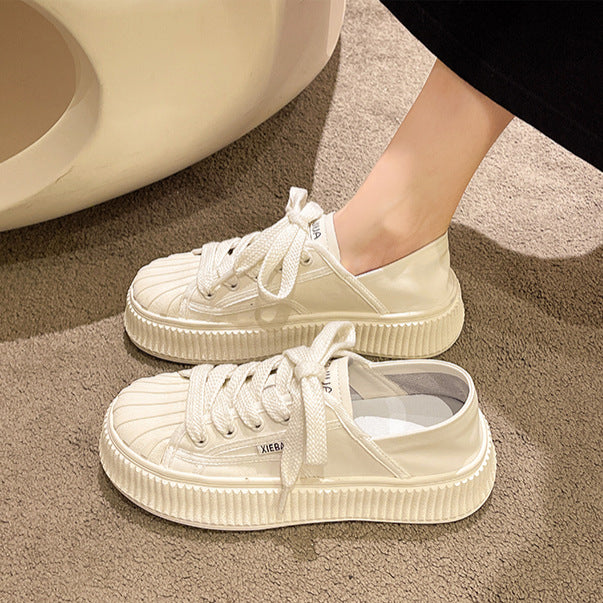 Damen modische Sneakers mit komfortablem Sohlenrand und stylischen Details EB