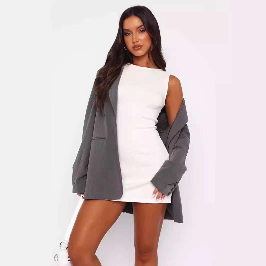 Damen Minimalistisches Kleid EB