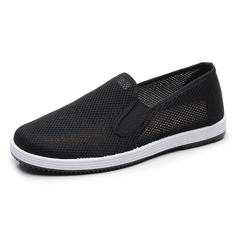 Damen Luftige Slip-On Schuhe aus Netzmaterial EB