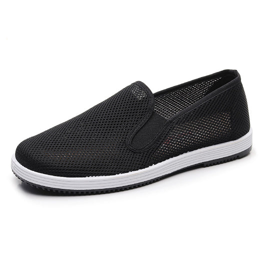 Damen Luftige Slip-On Schuhe aus Netzmaterial EB