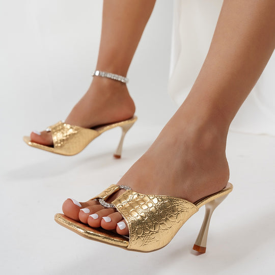 Damen Freizeit Sandalen mit floralen Netz-Design EB