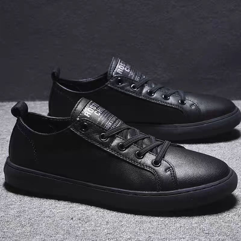 Herren Casual-Leder Sneakers mit rutschfester Sohle und atmungsaktivem Innenfutter EB